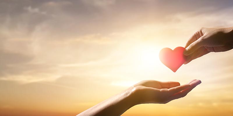 Giving heart