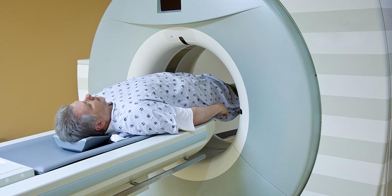 man in imaging machine