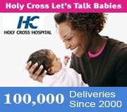 Holy Cross let's Talk Babies: Celebrating 100,000 Deliveries Since the Year 2000.