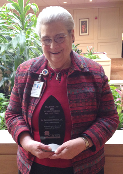 Sister Kathleen Weber, coordinator, Holy Cross Hospital Caregiver Resource Center