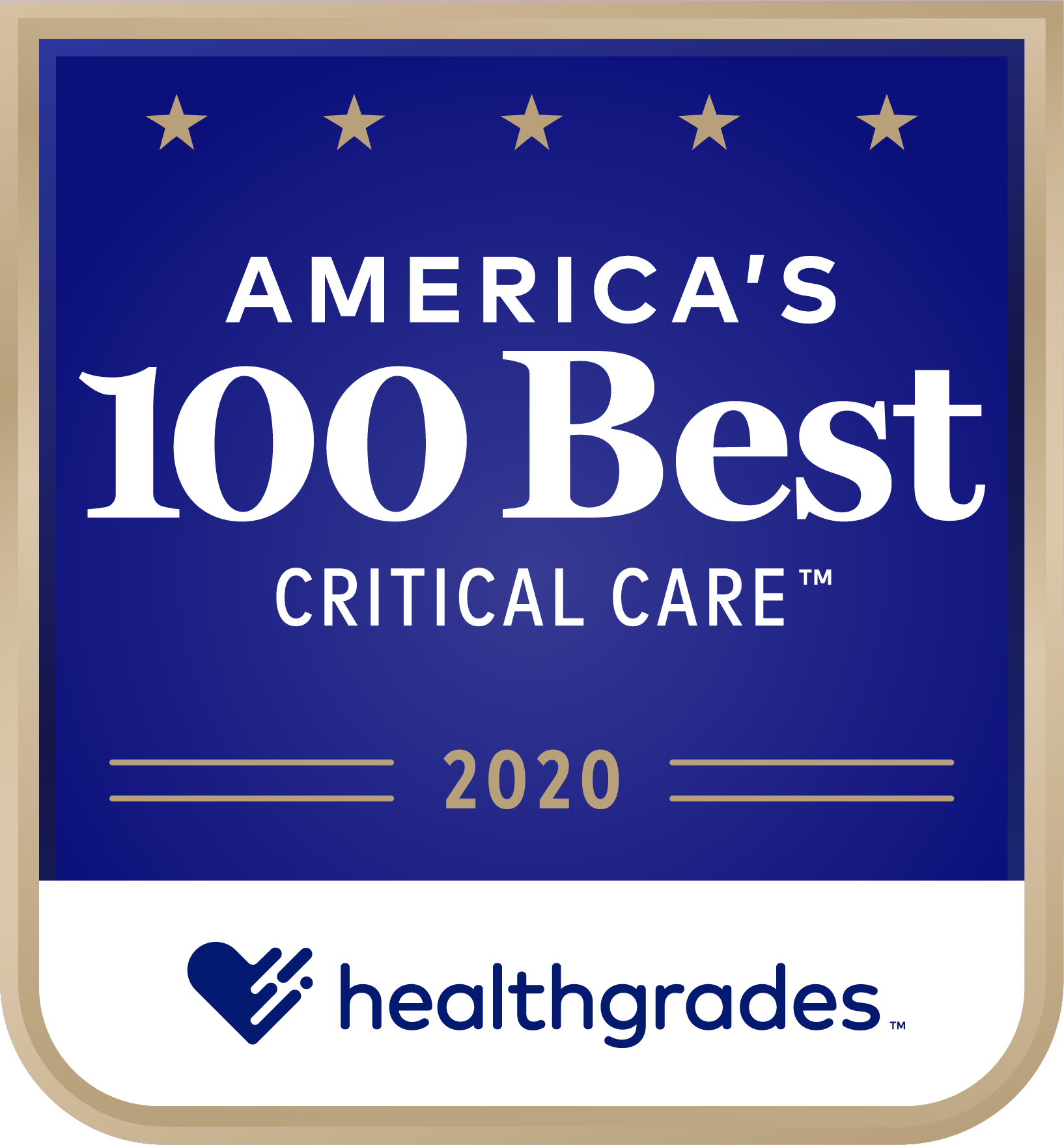 Healthgrades Americas 100 Best Critical Care Award